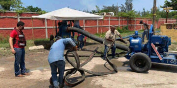 Reducen impacto de encharcamientos en zonas de Madero