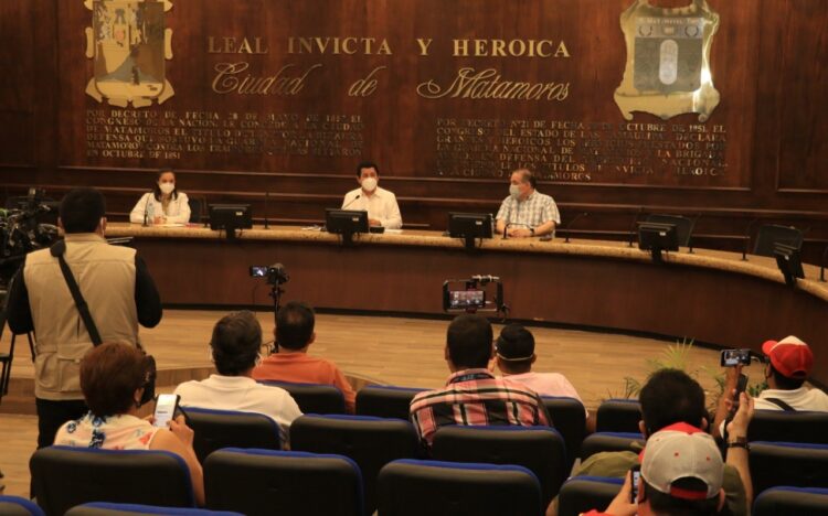 Presenta Mario López acciones para contener Covid-19 en Matamoros