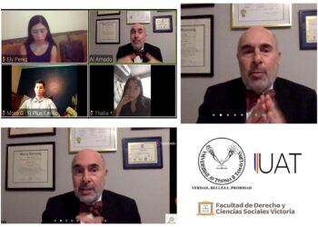 Imparte la Facultad de Derecho-UAT Victoria jornada de conferencias a distancia