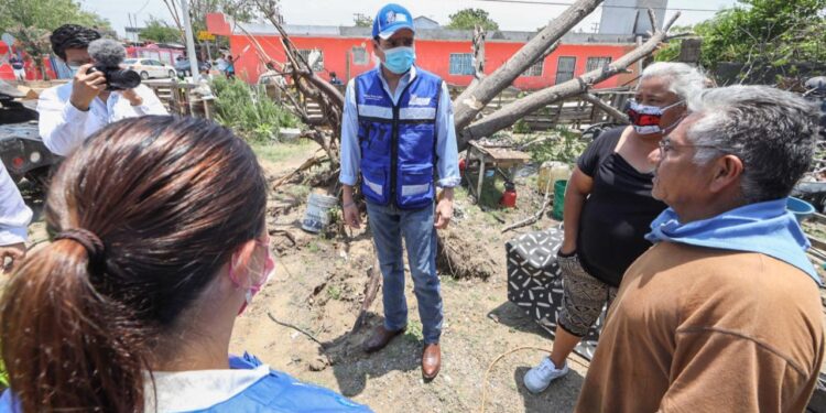 Mega-apagón en Nuevo Laredo, por tormenta