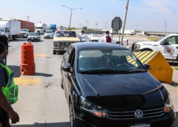 Piden a viajeros respetar revisión en filtro del Km. 26