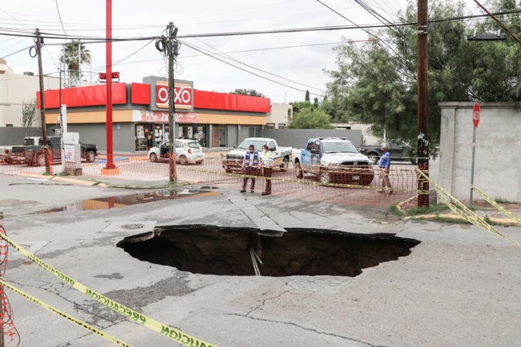 Previenen más percances en socavón de Los Alamos