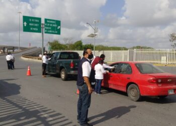 Refuerza Tamaulipas operativos sanitarios en puentes con Texas