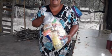 Antorchistas de San Carlos reciben despensas