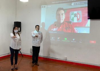 Toman protesta de manera virtual a dirigentes del PRI en Oaxaca 