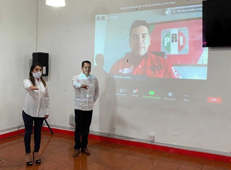 Toman protesta de manera virtual a dirigentes del PRI en Oaxaca 