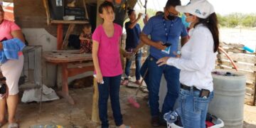 Censan a familias damnificadas por tormenta en N. Laredo