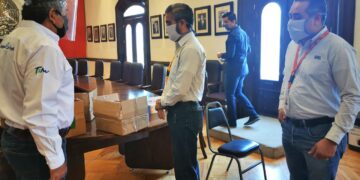  OXXO dona 5 mil cubrebocas a Cd.  Victoria.