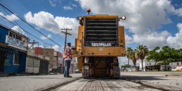 Acciones del Gobierno de Matamoros no se detienen; activan rehabilitación de pavimento