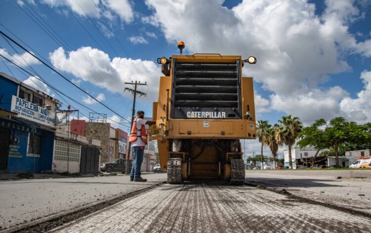 Acciones del Gobierno de Matamoros no se detienen; activan rehabilitación de pavimento