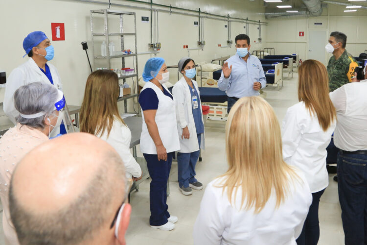 Entrega Cabeza de Vaca 8 Hospitales COVID-19 en Tamaulipas