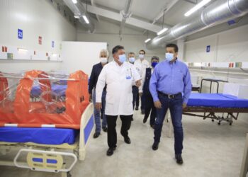 Entrega Gobernador Hospitales Temporales COVID-19 en Matamoros y Mante