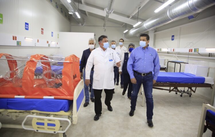 Entrega Gobernador Hospitales Temporales COVID-19 en Matamoros y Mante