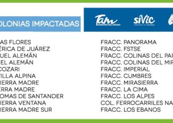 Anuncia COMAPA Victoria suspensión del servicio para este jueves