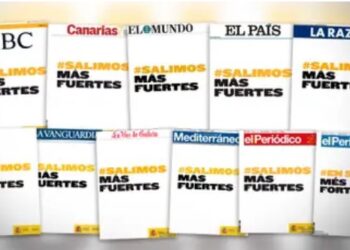 Prensa Española manda mensaje motivacional historico en sus portadas impresas