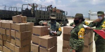 Llegan insumos médicos a Tamaulipas