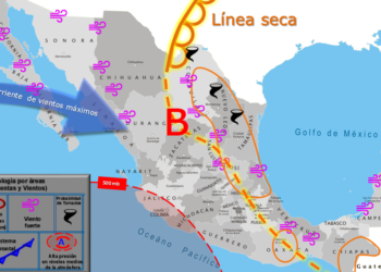 Pronostican día lluvioso en gran parte del país