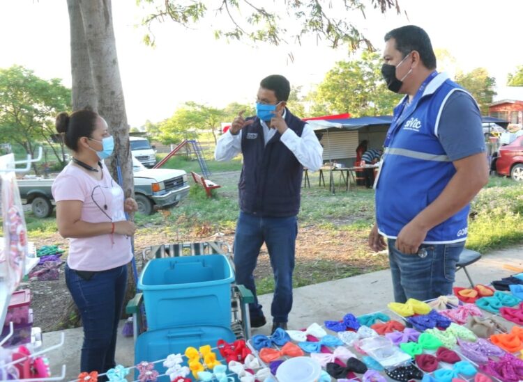 Supervisan reapertura gradual del 25% de tianguis “La Paz” en Victoria