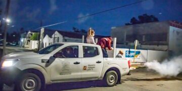 Continúa acciones de sanitización para mitigar COVID-19 en Matamoros