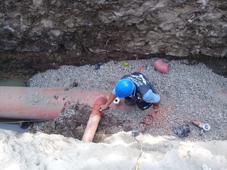 Col. López Portillo de Victoria  estrena drenaje sanitario