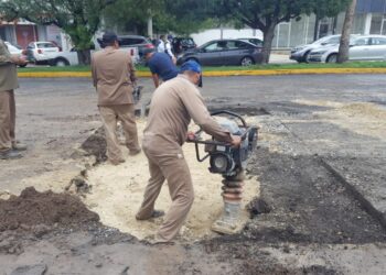 Termina sustitución de tubería de drenaje en calle Veracruz y Bulevar Tamaulipas