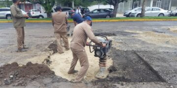 Termina sustitución de tubería de drenaje en calle Veracruz y Bulevar Tamaulipas