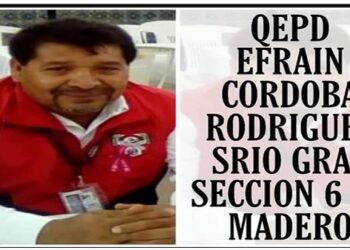 Fallece líder ferrocarrilero de Madero por COVID.
