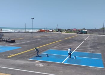 Concluye Gobierno de Matamoros estacionamiento en parque costero de Playa Bagdad