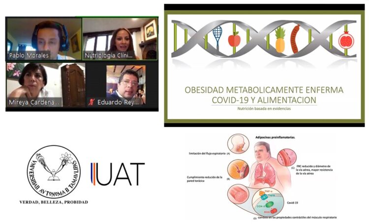 Exponen en la UAT tema de obesidad como factor de riesgo por COVID