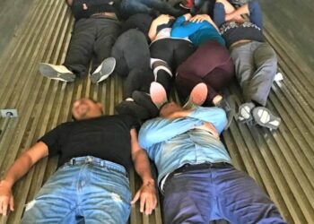 Asegura Patrulla Fronteriza a 33 indocumentados en caja-tráiler