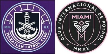 Polémica por la similitud en el escudo del Inter Miami y el Mazatlán FC