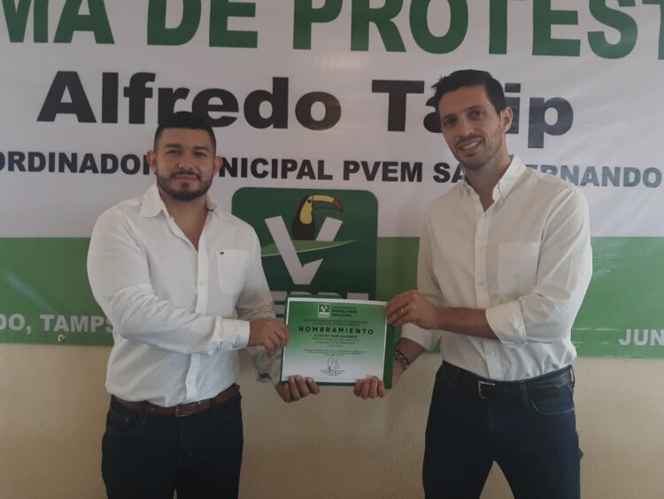 Nombra el Partido Verde coordinador municipal en San Fernando