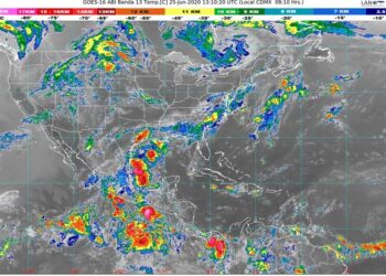 Lluvias intensas, granizo, descargas eléctricas y vientos para la mayor parte de México