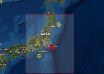 Terremoto 6.2 grados al este de Japón