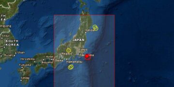 Terremoto 6.2 grados al este de Japón