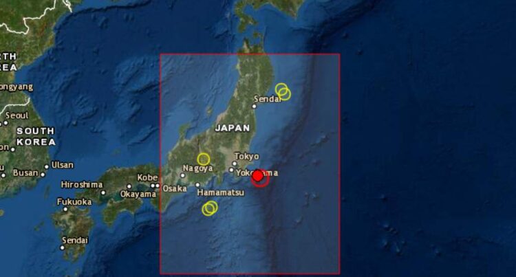 Terremoto 6.2 grados al este de Japón