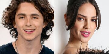 Eiza González y el actor Timothée Chalamet de romance