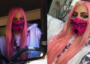 Lady Gaga luce cubre bocas…¡con picos!