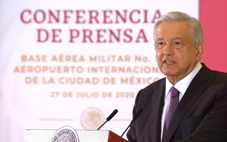 Avanza venta de aeronave y de boletos de la Lotería: AMLO