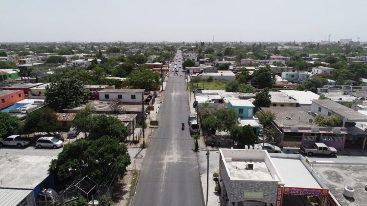 Avance del 95% en pavimentación de Av.  Solidaridad en Matamoros