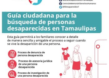Presentan Gúia Ciudadana para Búsqueda de Personas Desaparecidas