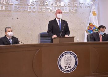 Rinde informe Magistrado Noé Sáenz  titular del Tribunal de Justicia Administrativa 