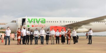Tamaulipas recibe vuelo inaugural de Viva Aerobus, conectando CDMX con Tampico.