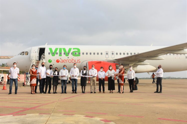 Tamaulipas recibe vuelo inaugural de Viva Aerobus, conectando CDMX con Tampico.