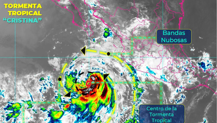 La tormenta tropical ‘Cristina’ podría convertirse en Huracán en las próximas horas