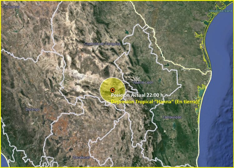 Se convierte “Hanna” en Baja Presión, pero continúan lluvias en noreste