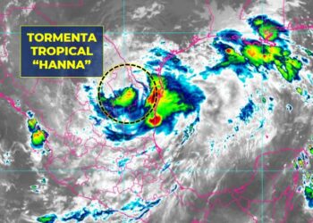 “Hanna” deja Tamaulipas, pasará entre Saltillo y Monterrey con fuertes lluvias