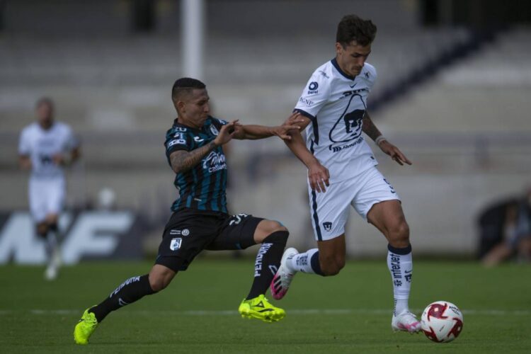 Se impone Pumas de UNAM 3-2 a Gallos de Querétaro
