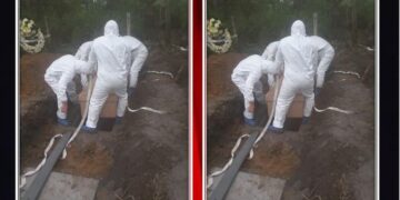 Funeraria Altamira entrega fallecidos por COVID en cajas de cartón.