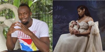 Usain presentó a su hija: Olympia Lightning Bolt